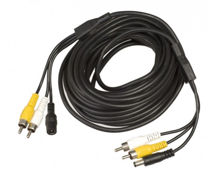 12 V + AV KABEL f�r Auto R�ckfahrkamera 10 m