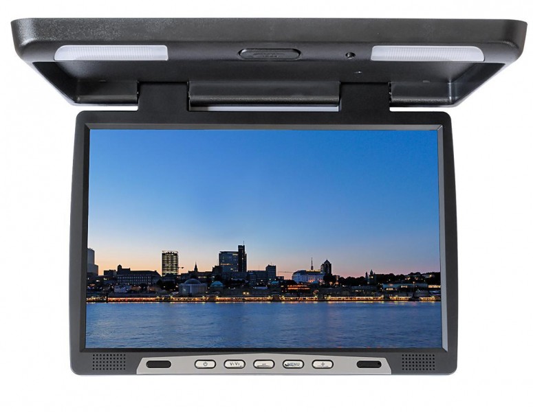 19" AUTO KFZ FLIPDOWN MONITOR DISPLAY DECKENMONITOR VGA eBay